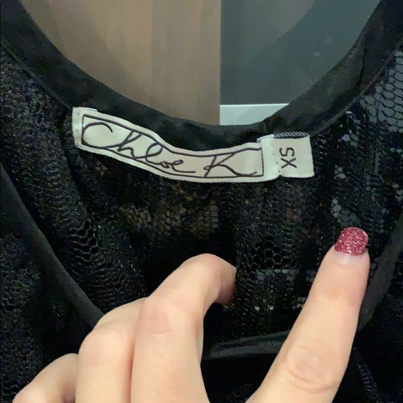 Lace tank with adorable bow back - XS - Picture 6 of 6